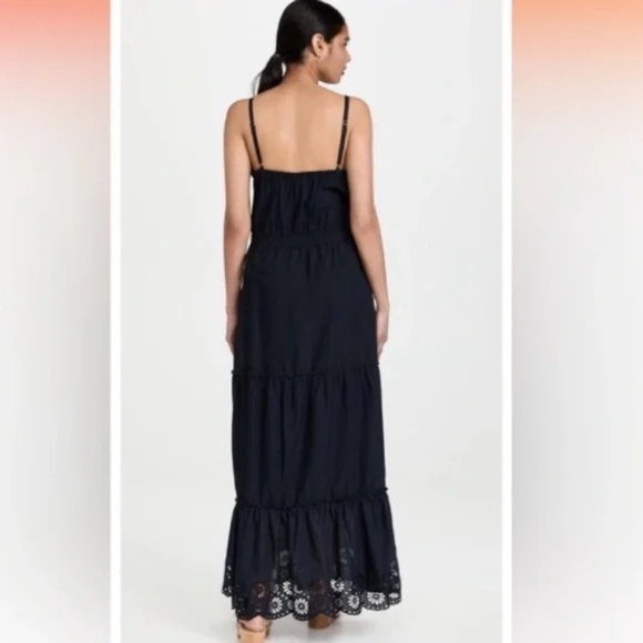Splendid Kora Eyelet V-Neck Maxi Dress - size XL - Picture 6 of 11